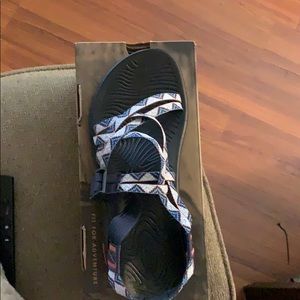 Chaco kaleidoscope eclipse sandals blue